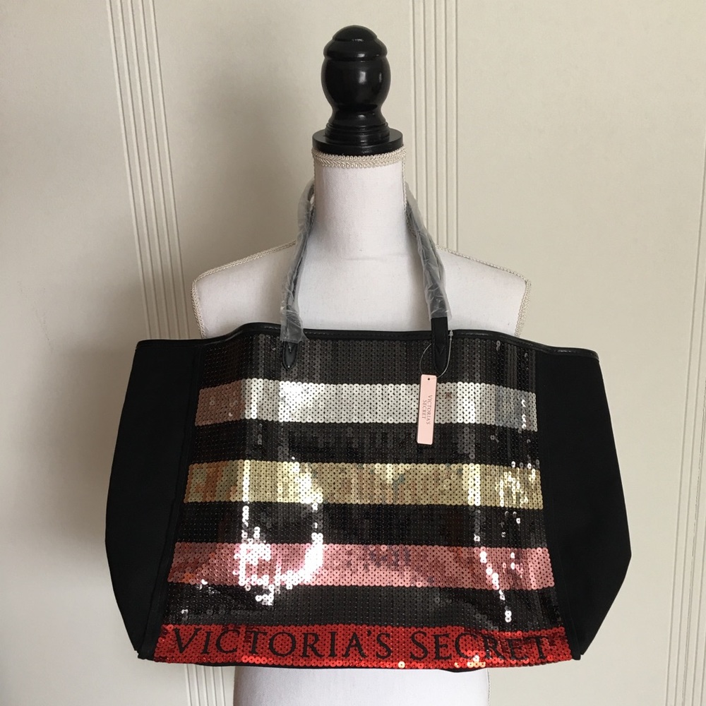 🎉HP🎉New Victoria’s Secret Tote Bag Sequin Sparkle